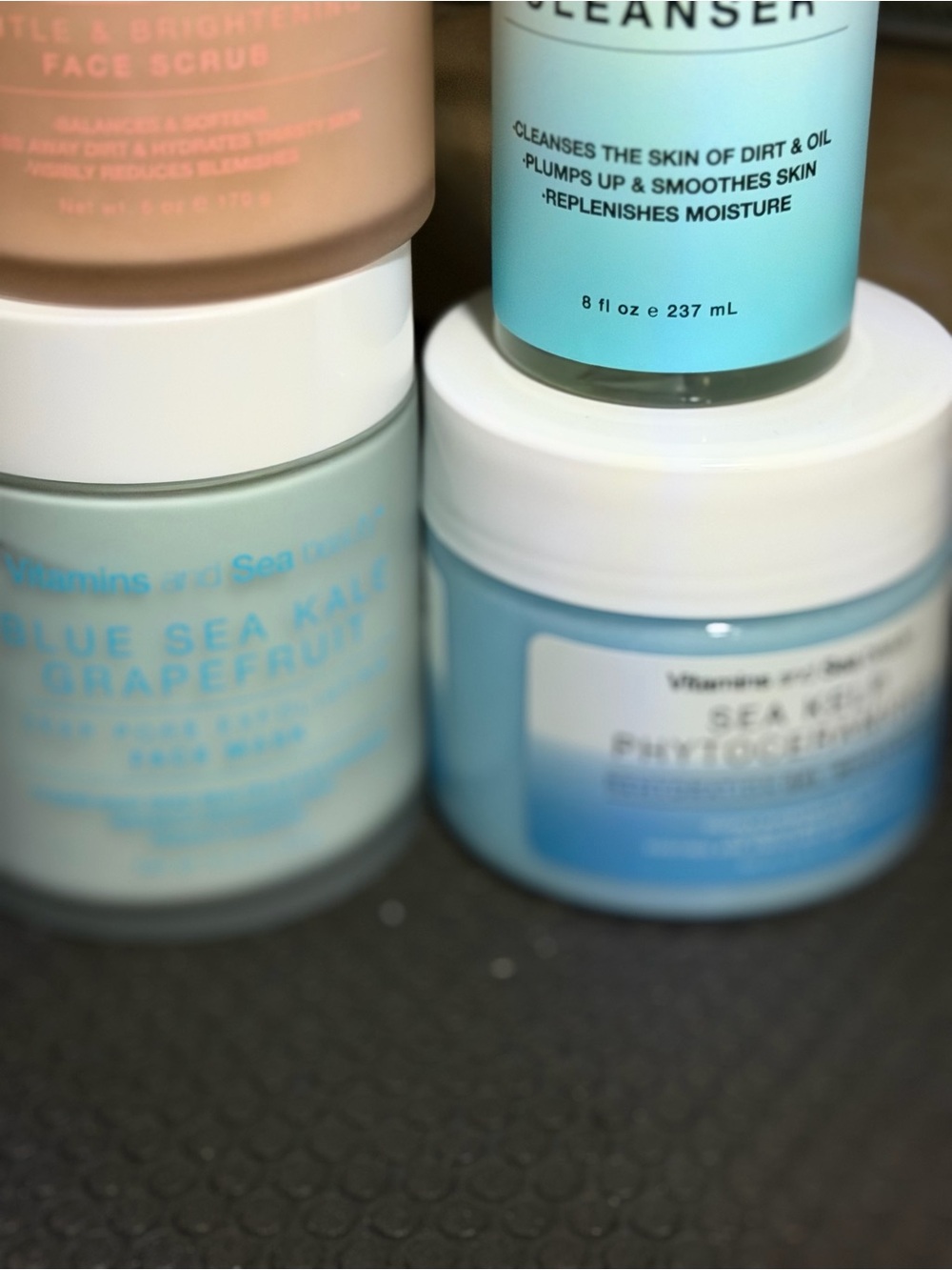 vitamins by the sea hyaluronic face cleanser moisturizer scrub mask - Picture 3 of 4